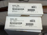 Winchester 1894 Oliver Winchester Custom and High Grade Pair Half Round Half Octagon .30-30win NIB #22 of 500 - 24 of 25