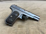 Early Colt 1903 High Polished Blue with Nitre Blue Small Parts 32ACP MFG 1913