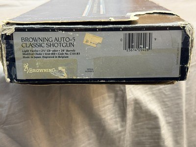 Excellent Belgian Browning Classic A5 12ga 28