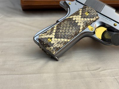 RARE Colt Rattlesnake TITANIUM Edition 1911A1 45ACP in Display Case - Image 4 of 19