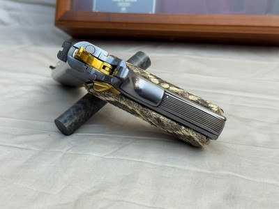 RARE Colt Rattlesnake TITANIUM Edition 1911A1 45ACP in Display Case - Image 7 of 19