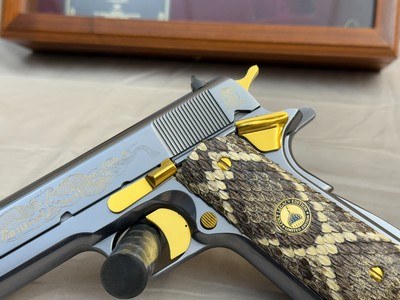 RARE Colt Rattlesnake TITANIUM Edition 1911A1 45ACP in Display Case - Image 11 of 19