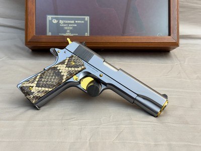 RARE Colt Rattlesnake TITANIUM Edition 1911A1 45ACP in Display Case