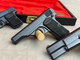 1966 Belgium Browning 3 Pistol Set Hi Power 9mm + 1955 380acp + Baby 25acp - 4 of 25