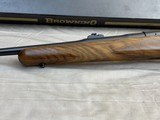 1972 Sako Finland Browning Safari Grade Rifle 243 Winchester Pencil Barrel Iron Sights Gorgeous Wood - 16 of 25