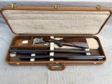 RARE 1966 Belgian Browning Superposed Pointer Grade 12ga/20ga Two Barrel Skeet Set RKLT Hydra-Coil Stock Double Signed by A. Marechal - 6 of 25