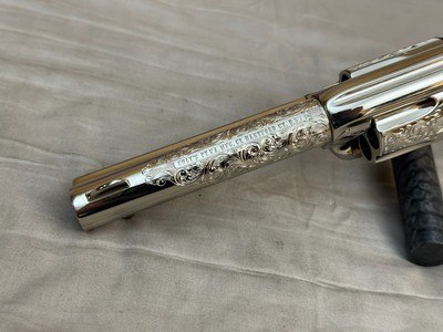 LNIB 1988 Colt SAA Engraving Sampler .45colt Ivory Grips Nickel Finish - Image 9 of 25