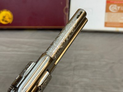 LNIB 1988 Colt SAA Engraving Sampler .45colt Ivory Grips Nickel Finish - Image 5 of 25