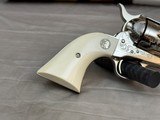 LNIB 1988 Colt SAA Engraving Sampler .45colt Ivory Grips Nickel Finish - Image 13 of 25