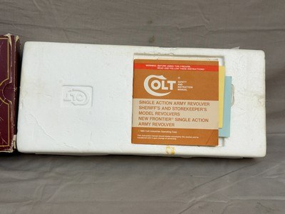 LNIB 1988 Colt SAA Engraving Sampler .45colt Ivory Grips Nickel Finish - Image 23 of 25