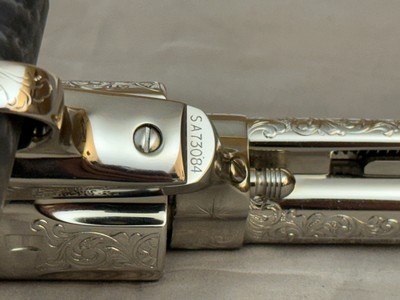 LNIB 1988 Colt SAA Engraving Sampler .45colt Ivory Grips Nickel Finish - Image 17 of 25