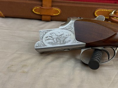 Excellent 1984 Belgian Browning Superposed B4 Grade Signed by E. Vos 12ga 27.5