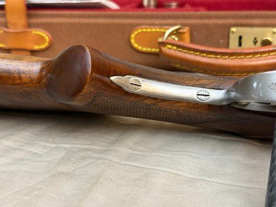 Excellent 1984 Belgian Browning Superposed B4 Grade Signed by E. Vos 12ga 27.5