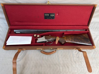 Excellent 1984 Belgian Browning Superposed B4 Grade Signed by E. Vos 12ga 27.5