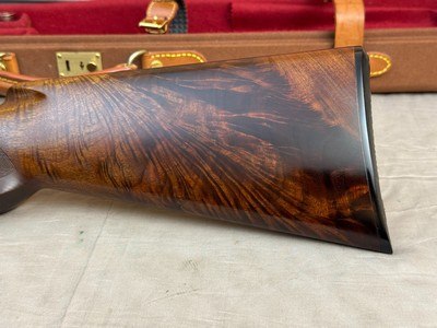 Excellent 1984 Belgian Browning Superposed B4 Grade Signed by E. Vos 12ga 27.5