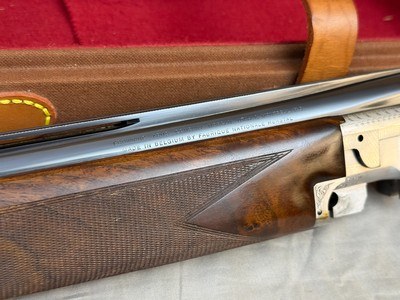 Excellent 1984 Belgian Browning Superposed B4 Grade Signed by E. Vos 12ga 27.5