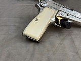 Exceptional 2014 Belgian Browning Hi Power Custom Shop Silver Renaissance 9mm Signed by J. P. Bailly - Image 6 of 24