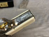 Exceptional 2014 Belgian Browning Hi Power Custom Shop Silver Renaissance 9mm Signed by J. P. Bailly - Image 16 of 24