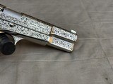Exceptional 2014 Belgian Browning Hi Power Custom Shop Silver Renaissance 9mm Signed by J. P. Bailly - Image 4 of 24