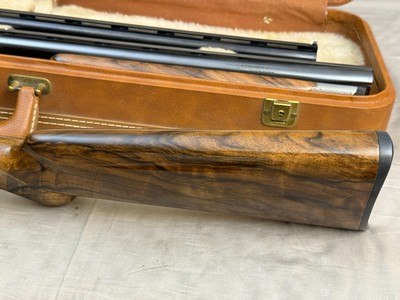 Immaculate L. Acampo Engraved Belgium Browning Superposed Pointer Grade 12ga/20ga Set 28