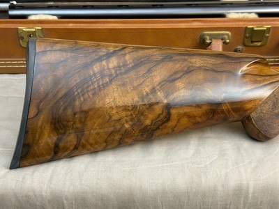 Immaculate L. Acampo Engraved Belgium Browning Superposed Pointer Grade 12ga/20ga Set 28