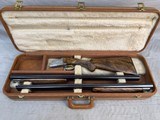 Immaculate L. Acampo Engraved Belgium Browning Superposed Pointer Grade 12ga/20ga Set 28