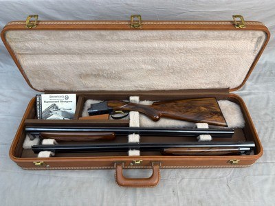 Immaculate RKLT Belgium Browning Superposed 410ga/28ga Set 28