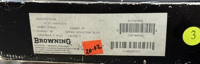 LNIB 2001 Browning Gold 20ga 28