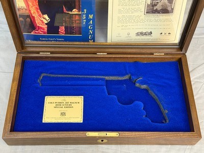 Exceptional American Historical Foundation Engraved + Gold & Silver Plated Colt Python Legacy 