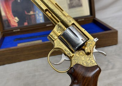 Exceptional American Historical Foundation Engraved + Gold & Silver Plated Colt Python Legacy 