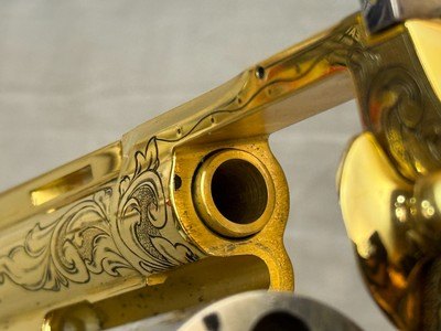 Exceptional American Historical Foundation Engraved + Gold & Silver Plated Colt Python Legacy 