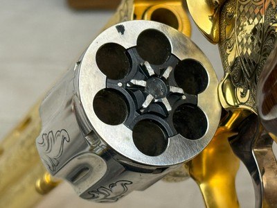 Exceptional American Historical Foundation Engraved + Gold & Silver Plated Colt Python Legacy 