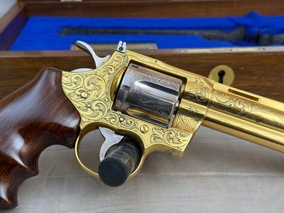 Exceptional American Historical Foundation Engraved + Gold & Silver Plated Colt Python Legacy 
