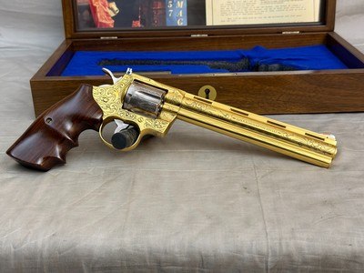 Exceptional American Historical Foundation Engraved + Gold & Silver Plated Colt Python Legacy 
