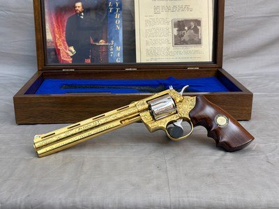 Exceptional American Historical Foundation Engraved + Gold & Silver Plated Colt Python Legacy 