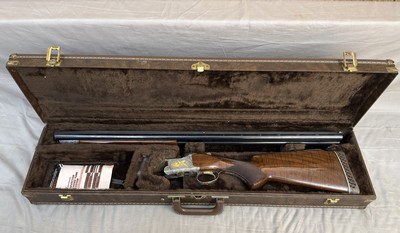 1985 Hand Engraved Signed Browning Citori Grade VI Trap 12ga in Case 32