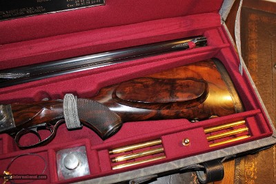 AUG. LEBEAU COURALLY, Liège. Box-lock Ejector Double Rifle. 470 NE