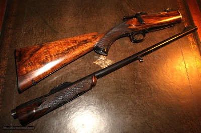 Engraved Charles Lancaster Barrel Takedown Bolt Magazine Sporting Rifle