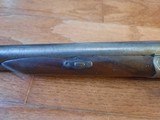 Isaac Hollis & Sons SxS Shotgun Early Antique engraved pinfire conversion double barrel 12 Ga - 5 of 14