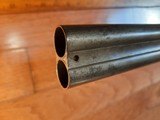 Isaac Hollis & Sons SxS Shotgun Early Antique engraved pinfire conversion double barrel 12 Ga - 14 of 14
