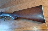 Isaac Hollis & Sons SxS Shotgun Early Antique engraved pinfire conversion double barrel 12 Ga - 2 of 14