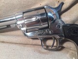 Colt Post WWII Single Action Army (SAA) Early 2nd Generation .38 special caliber Revolver - Rare Nickel Finish - 3 of 15