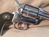 Colt Post WWII Single Action Army (SAA) Early 2nd Generation .38 special caliber Revolver - Rare Nickel Finish - 4 of 15
