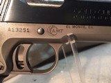 Colt MK IV Series 70 Gold Cup National Match Slide and Barrel on top of AMT stainless frame .45 caliber ACP automatic - 5 of 15