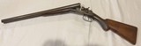 Remington Model 1885/1887 SxS Hammer Grade 3 damascus steel barrels, no engraving Coach Gun - 6 of 10