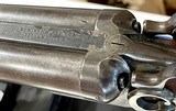 Remington Model 1885/1887 SxS Hammer Grade 3 damascus steel barrels, no engraving Coach Gun - 9 of 10