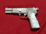 Browning Hi Power Renaissance engraved 9mm pistol in Browning wood case 1968 - 2 of 9