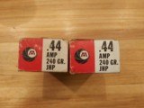 AMT 44 Auto Mag factory ammo and Norma unprimed cases 200 rounds - 2 of 6