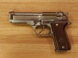 RARE Beretta 92 SB NICKEL finish 9mm with box and 2 mags - 2 of 8