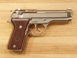 RARE Beretta 92 SB NICKEL finish 9mm with box and 2 mags - 3 of 8